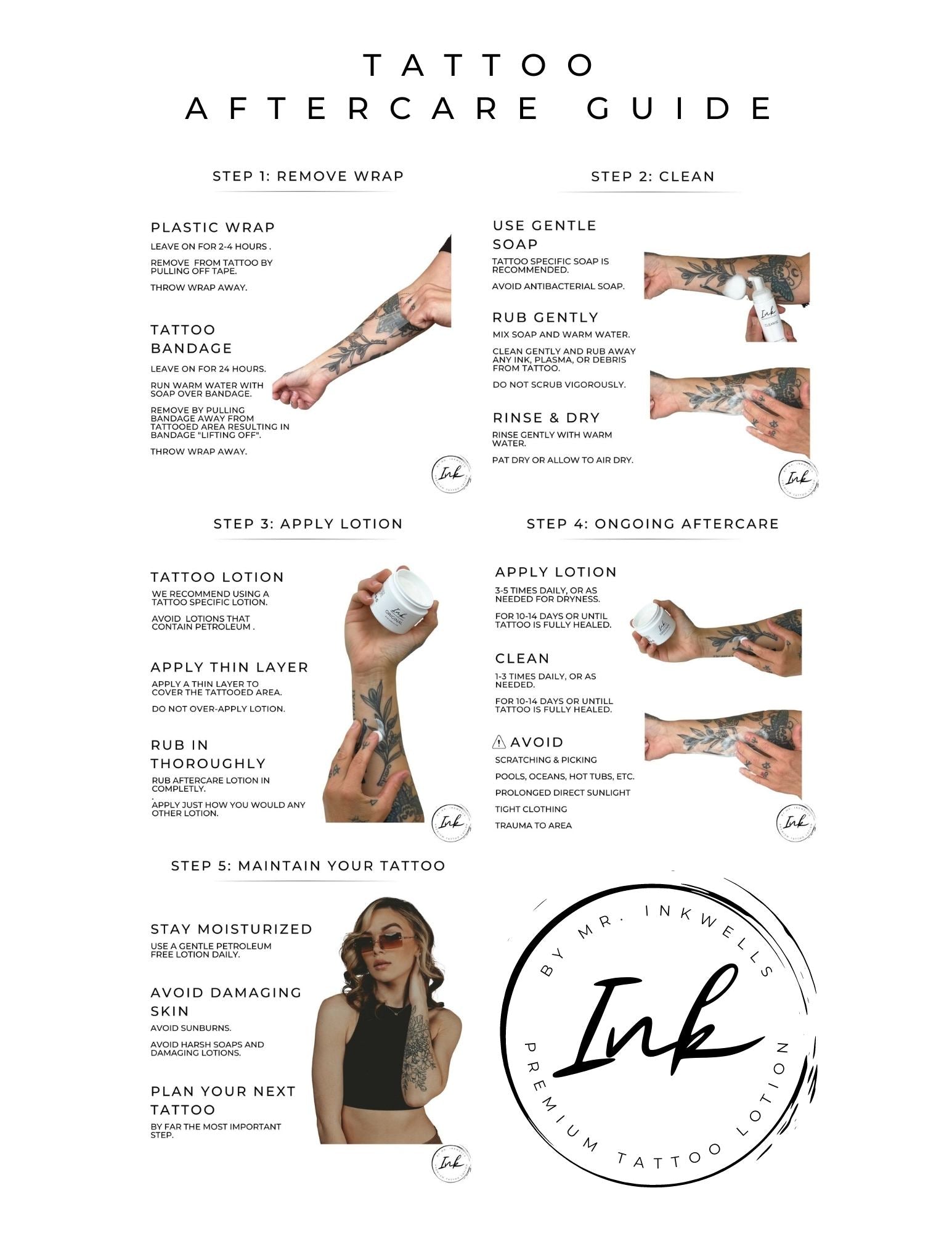 5 Best Tattoo Aftercare Tips for New Ink