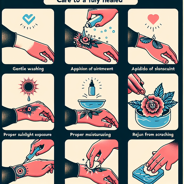 caring for a healed tattoo to maintain ink vibrancy