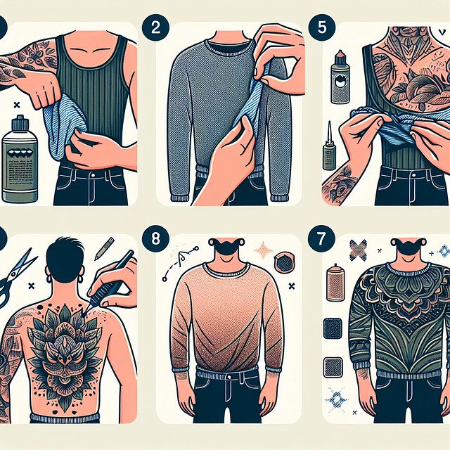 loose, breathable clothing over a new tattoo