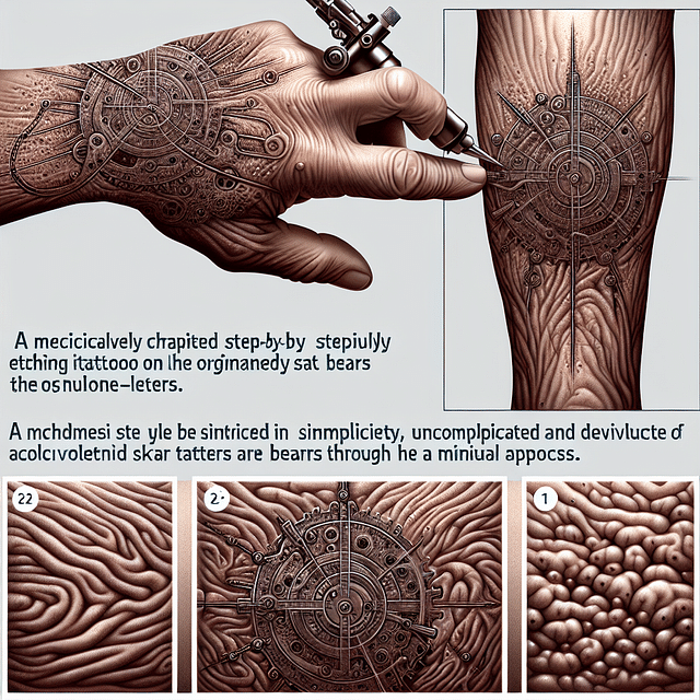biomechanical tattoo on aging or sun-exposed skin