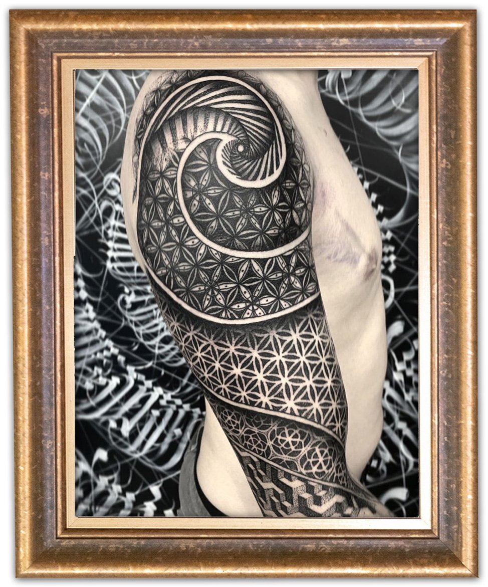 geometric tattoo art