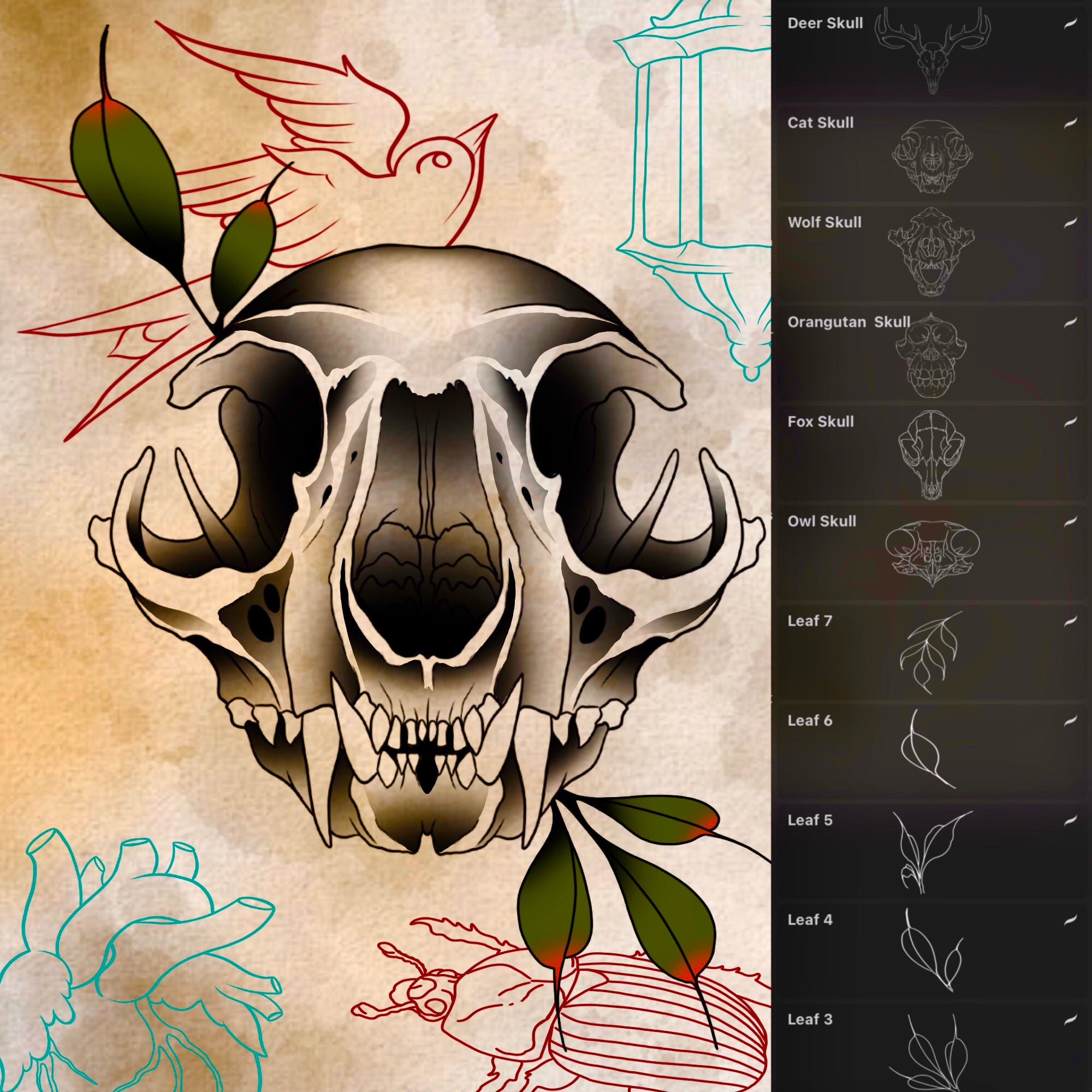 neo-traditional tattoo art