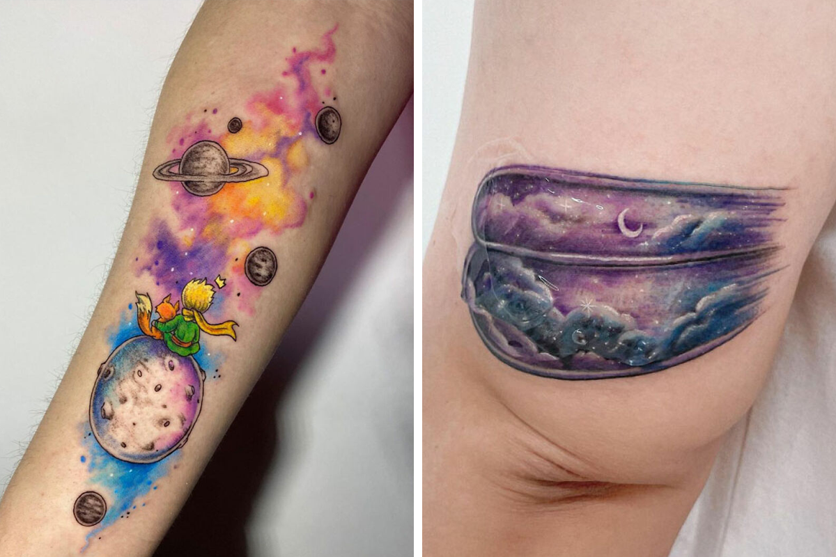 watercolor tattoo art