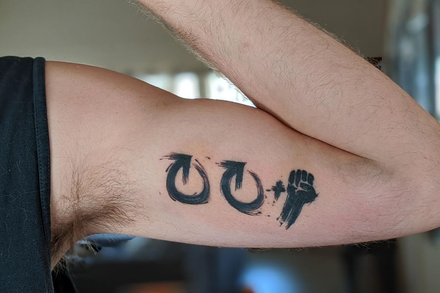 blackwork geek tattoos