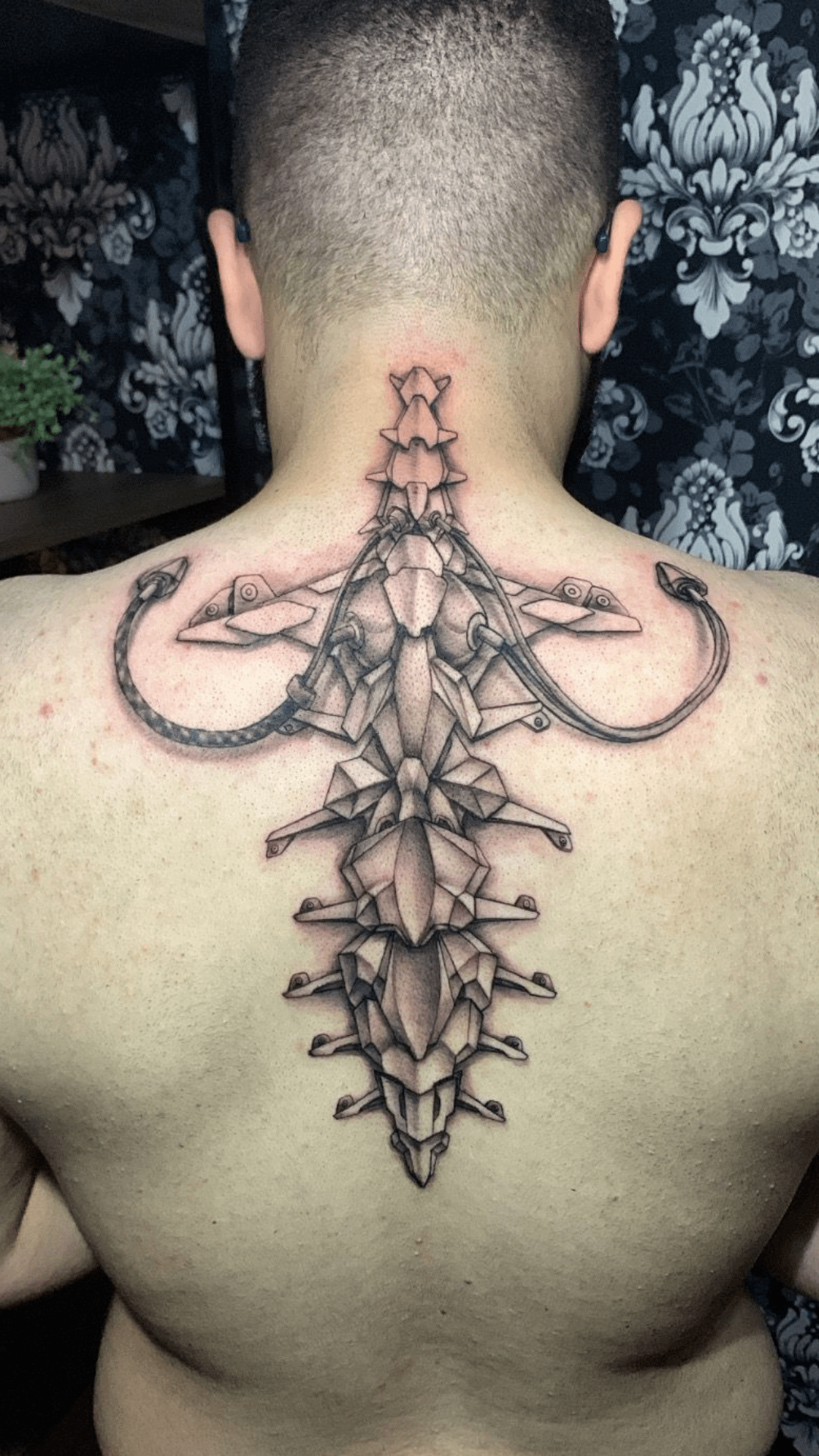 Cyberpunk Biomechanical Tattoo