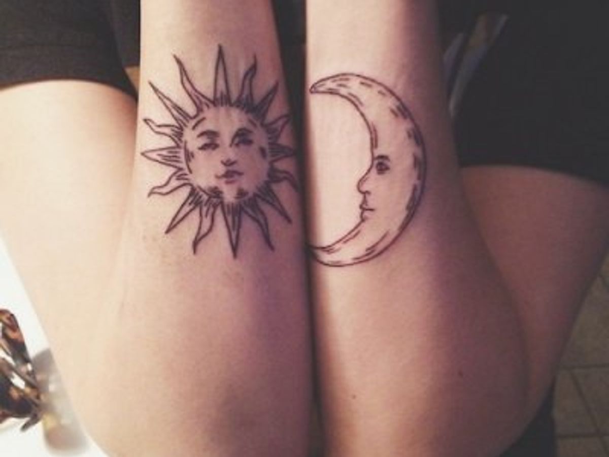 celestial tattoos by female artists