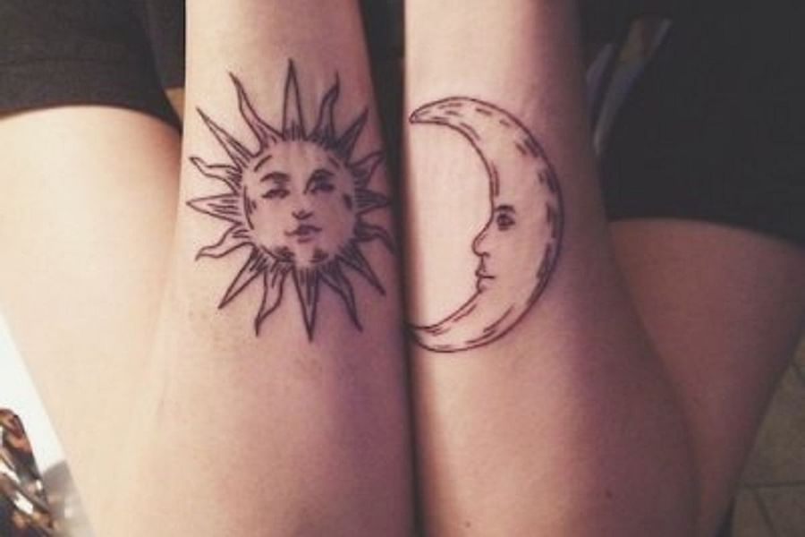 celestial tattoos by female artists