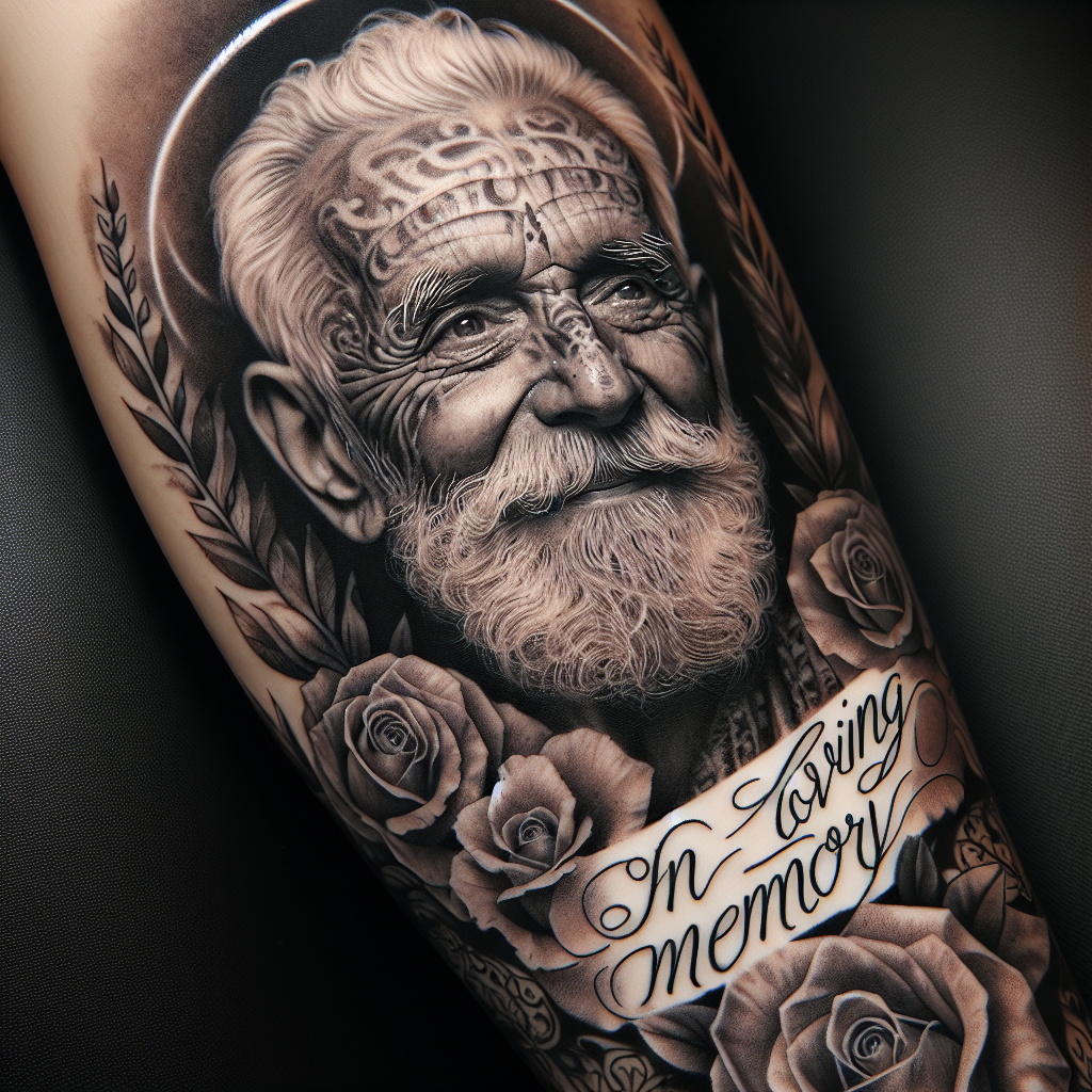 portrait tattoo memorial