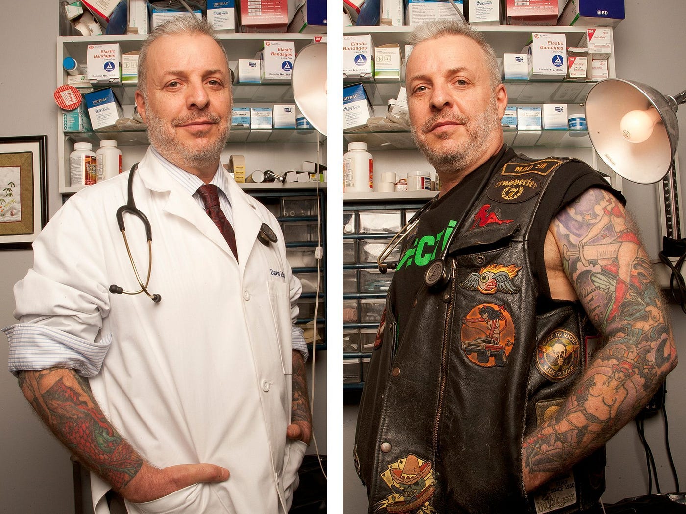 Starbucks employees with tattoos