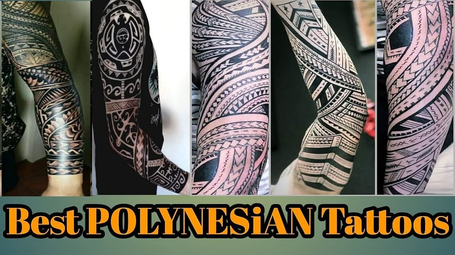 Compilation of various Polynesian tattoo styles