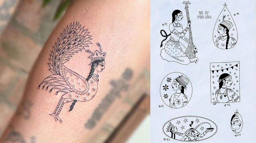 Collage of Modern Asian-Influenced Tattoos