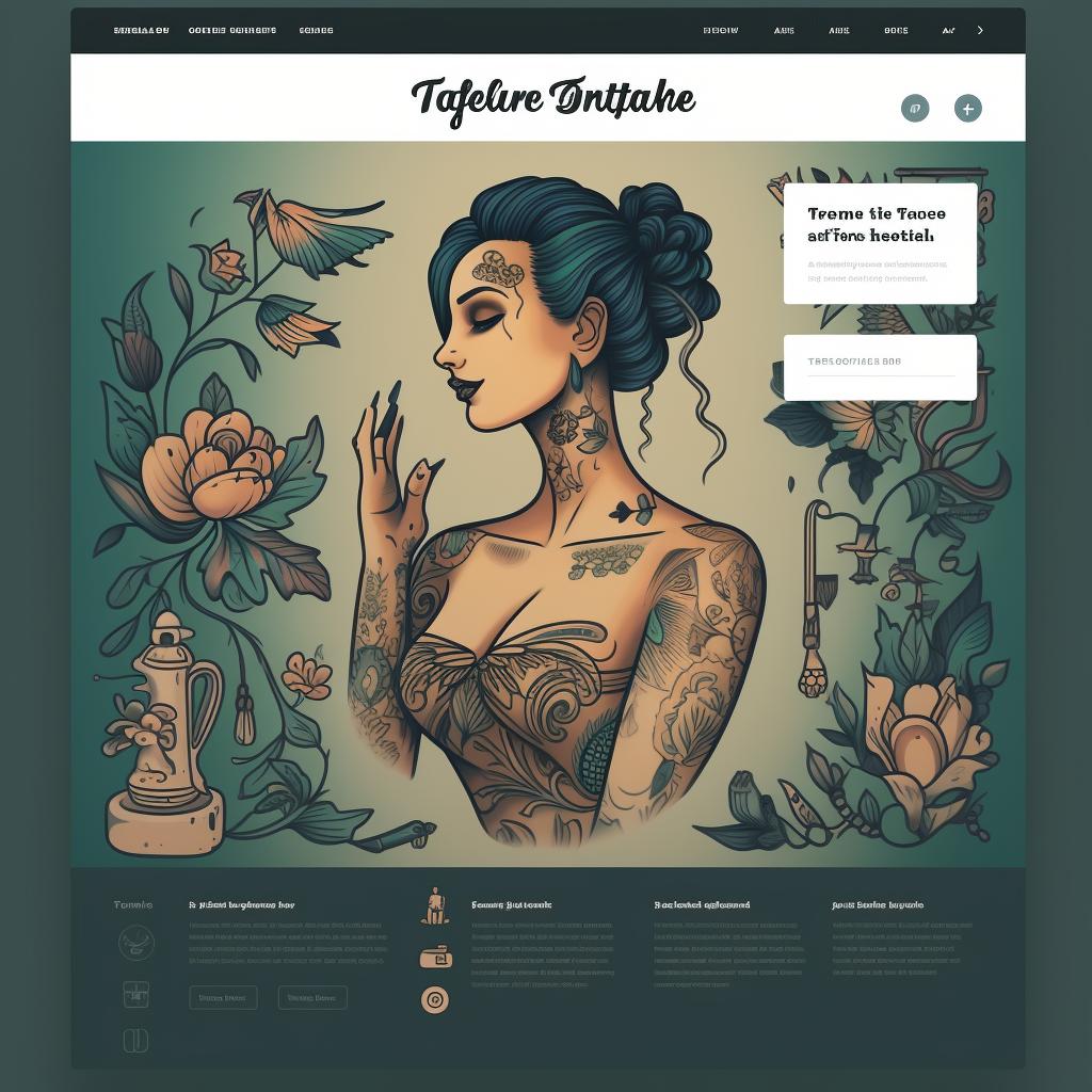 A screenshot of a tattoo shop's profile page on TattooRate.