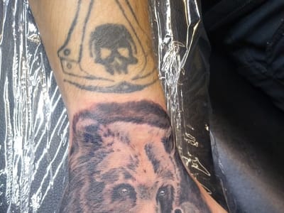 Anchored Arms Custom Tattoo