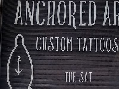 Anchored Arms Custom Tattoo