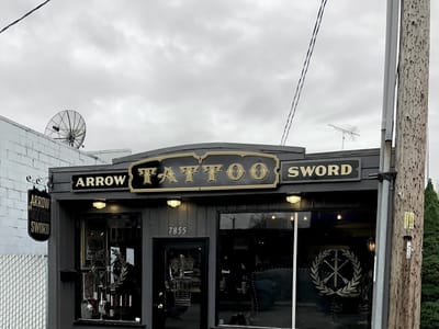 Arrow and sword Tattoo