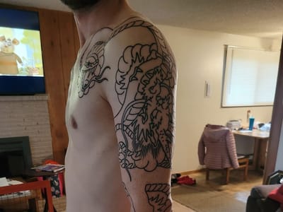 Arrow and sword Tattoo