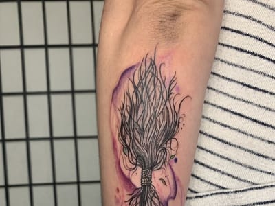 Ascending Lotus Tattoo
