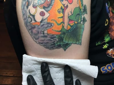 Big Hot Olive Tattoo