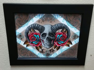 Bleeding beauty tattoo