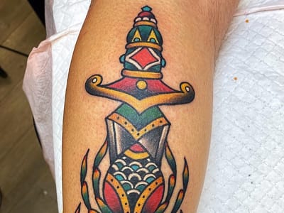 Blue Tiki Tattoo