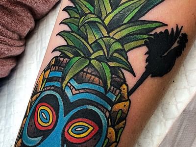 Blue Tiki Tattoo