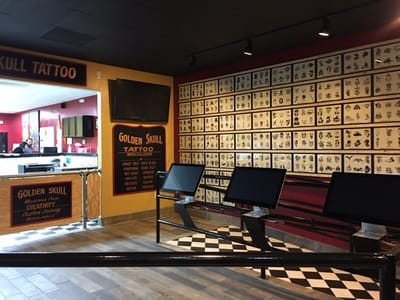 Cleen Rock One's Golden Skull Tattoo