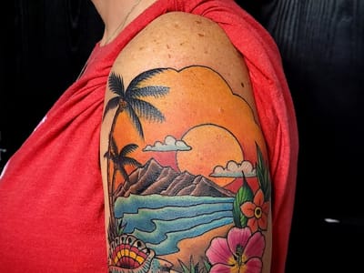 Crimson Sky Tattoo