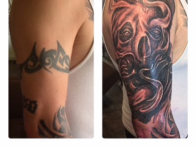 Decorated Temple Tattoo