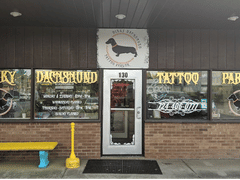 Dinky Dachshund Tattoo Parlor