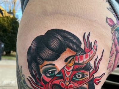 Electric Peach Tattoo