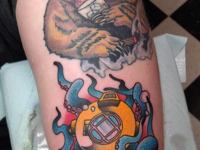 Flaming Dragon Tattoo