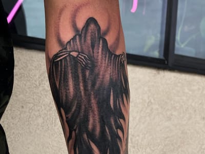 Flaming Sword Tattoo