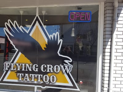 Flying Crow Tattoo