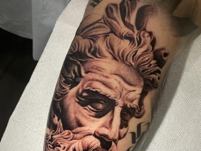 Golden Anchor Tattoo