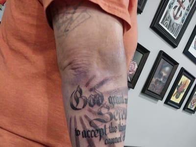 Golden Anchor Tattoo