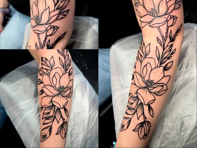 Golden Anchor Tattoo