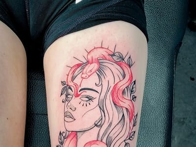 Golden Anchor Tattoo