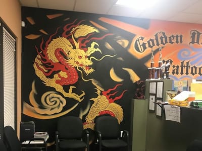 Golden Dragon Tattoo