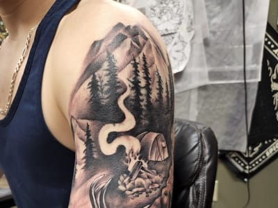 Golden Dragon Tattoo