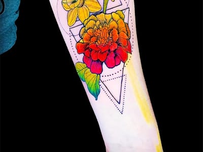 Golden Rose Tattoo