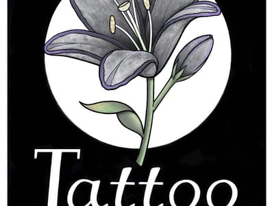Gray Lily Tattoo