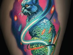 Green Fox Tattoo