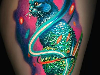 Green Fox Tattoo