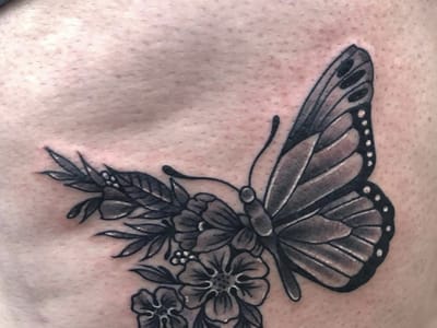 Hand Over Heart Tattoo