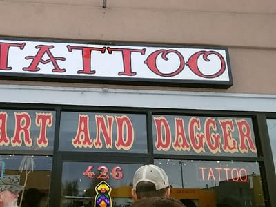 Heart & Dagger Tattoo