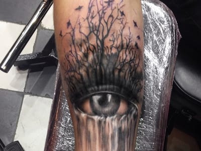 Liquid Dragon Tattoo