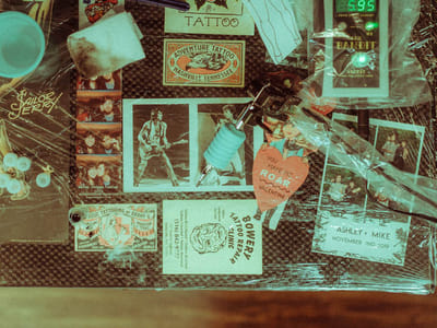 Lonesome Blue Electric Tattoo