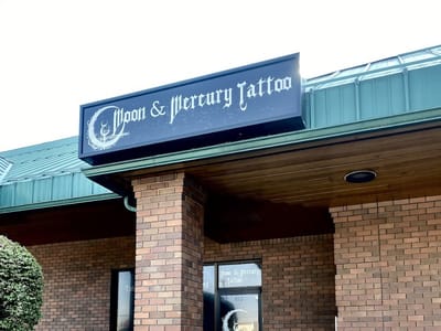 Moon and Mercury Tattoo