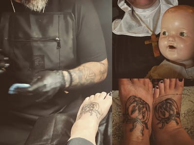 Moon and Mercury Tattoo