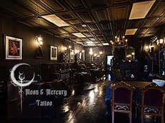Moon and Mercury Tattoo